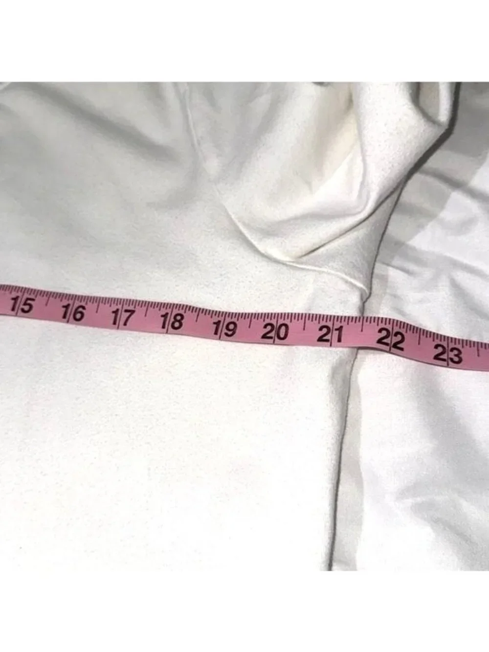 Womens White Zip-Up Jacket Croft & Barrow XL Cotton Blend Lightweight Hoodie - Picture 8 of 8